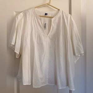 Old Navy Women's Cream Blouse